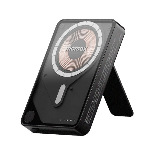 Momax 1-Power X Pro+ Magnetic Wireless Power Bank 10000mAh With Built-In USB-C Cable | Black Momax 1-Power X Pro+ Magnetic Wireless Power Bank 10000mAh With Built-In USB-C Cable | Black